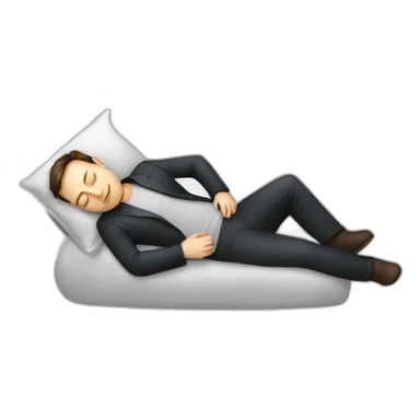 sleeping elon musk sticker