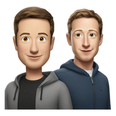 elon musk and mark zuckerberg sticker