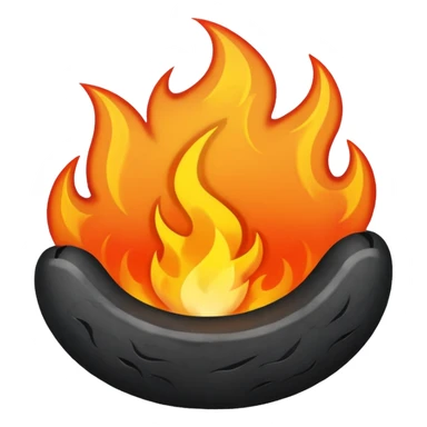 entirely black fire sticker
