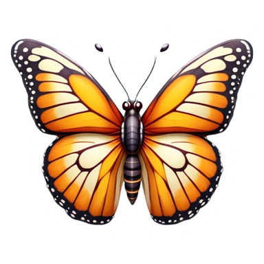 Cinematic Realistic Comical monarch Butterfly Portrait Emoji, Head tilted dramatically with an exaggeratedly amused expression, featuring striking, vividly detailed ruby wings with bold, playful patterns and wide, expressive eyes brimming with humorous disbelief, rendered with lifelike texture and vibrant natural hues, high shine, dramatic yet playful, styled with an air of cheeky garden mischief, soft glowing outline, capturing the essence of a spirited and over‐the‐top red butterfly that looks ready to flutter its way into viral fame! sticker