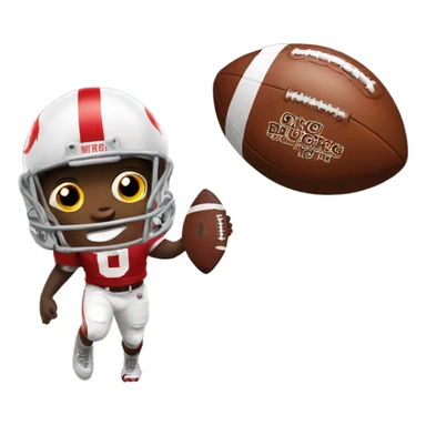Brutus buckeye with football sticker