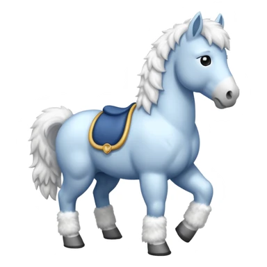 A snow horse sticker