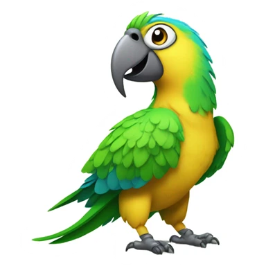 the cutest little parrot sticker