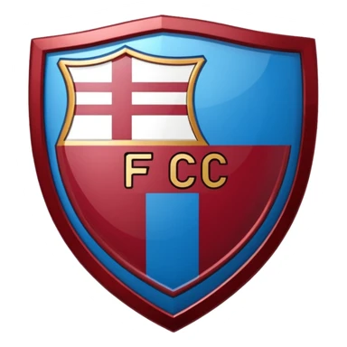 Barcelona solo el escudo actual  2026 y q diga fc sticker