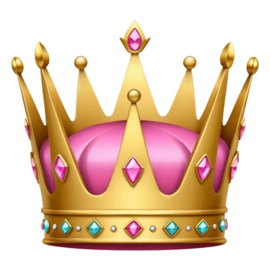 Crown little pink sticker