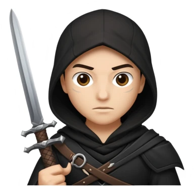 assasin with sword sticker