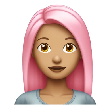 Shopping girl with pink and blond hair sticker