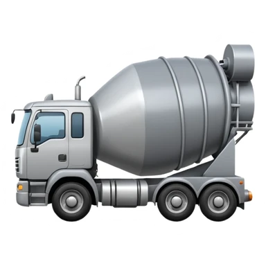 Concrete mixer truck sticker