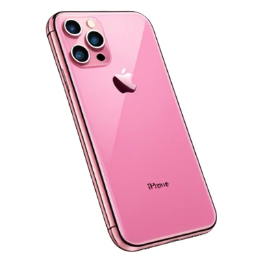 Create me a pink iPhone 17 pro image with the screen in a straight position. png sticker