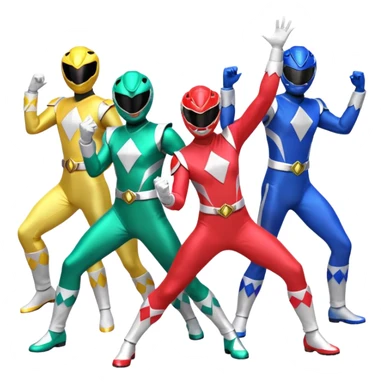 Mighty morphin power rangers sticker