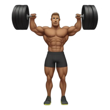 Giga chad musculation abdos sticker