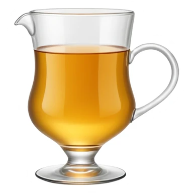 A traditional Turkish/Azerbaijani pear-shaped tea glass.” Generate an emoji for sending in text sticker