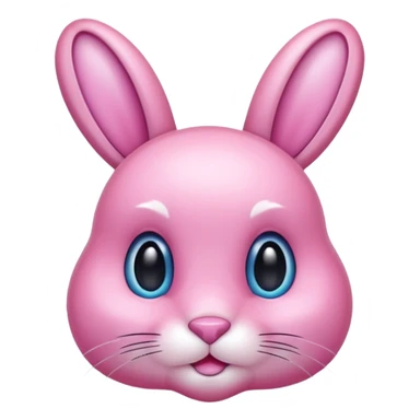  crystallized bunny pink sticker
