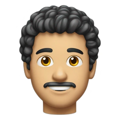 Rapaz moreno do cabelo liso usando camisa da Nike preta sticker