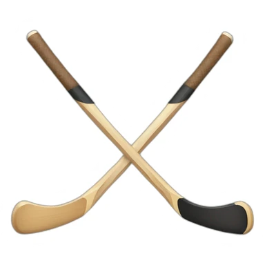 hockey stick swordfight sticker