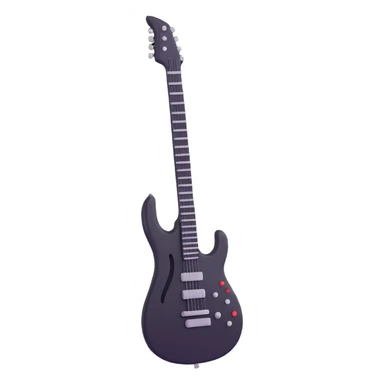 futuristic synthesizer guitar sticker