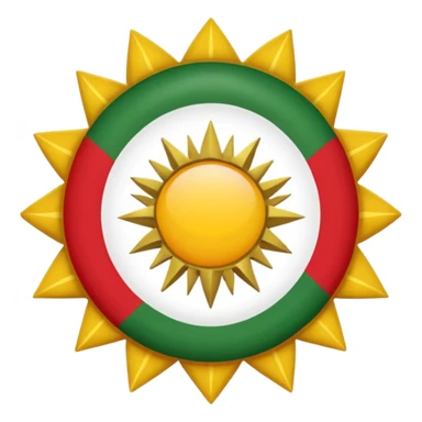 Kurdish flag sticker