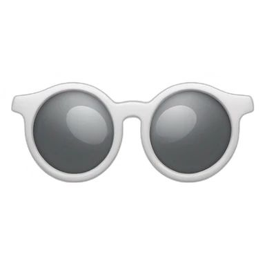 Chat avec des lunettes de soleil blanc sticker