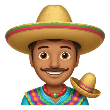 1900's mexican man sticker