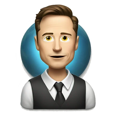 MONEY CALCULATING ELON MUSK sticker