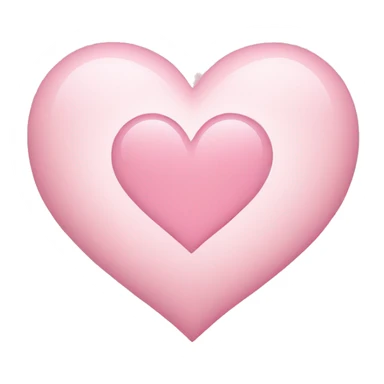 Light pink heart sticker