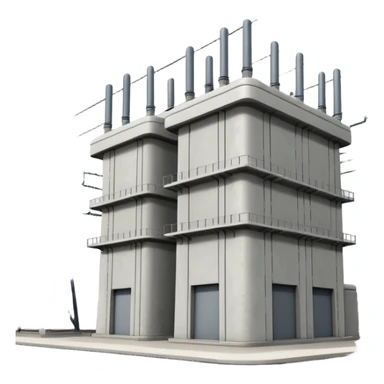 high voltage substation sticker