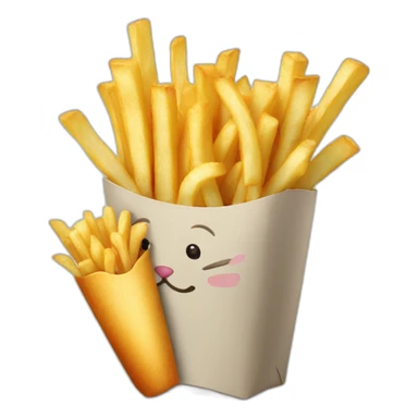 cat-eat-frenchfries sticker