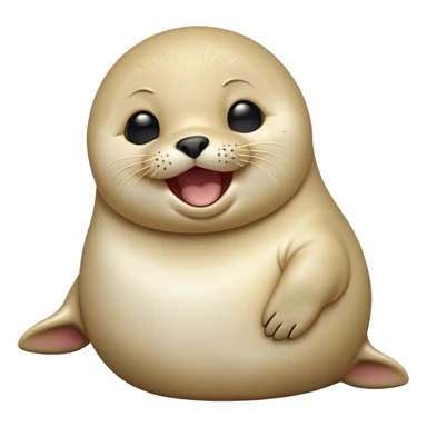 Cinematic Cute Yawning Baby Seal Portrait Emoji, Head tilted slightly with a dramatic, wide-open yawn, showcasing a chubby, tender body with half-closed, drowsy eyes and a relaxed, slightly open mouth, Simplified yet irresistibly adorable features, highly detailed, glowing with a soft, cozy arctic glow, high shine, relaxed yet expressive, stylized with a dash of playful polar charm, soft glowing outline, capturing the essence of a drowsy yet affectionate baby seal that appears ready to stretch and yawn its way out of the screen! sticker
