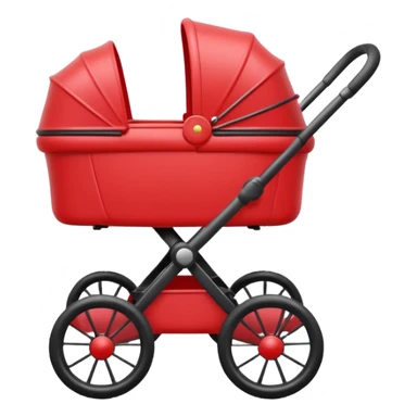 baby stroller with a photo symbol sticker
