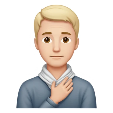 Hands around neck grabbing it guy  sticker