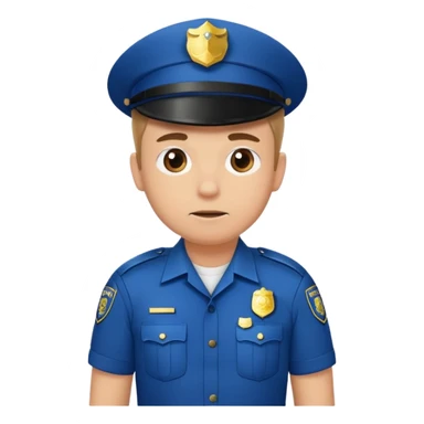 police officer shrugging his shoulders sticker