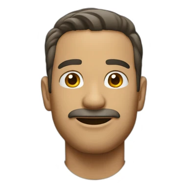 Hombre blanco sin diente sticker