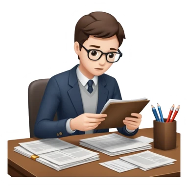 A person undertaking a manual review or triaging of the inputs of events sticker