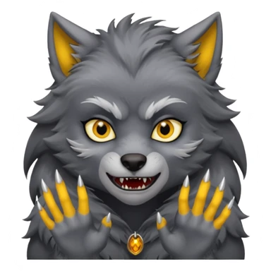 girl werewolf sticker