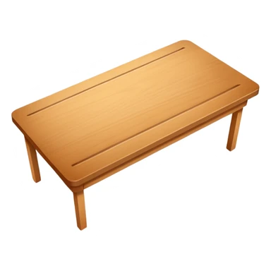 school table top-down perspective sticker