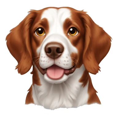 Brittany spaniel dog sticker