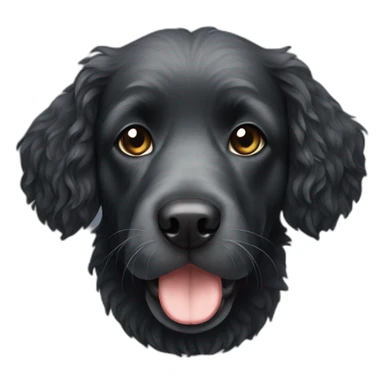 black water dog sticker