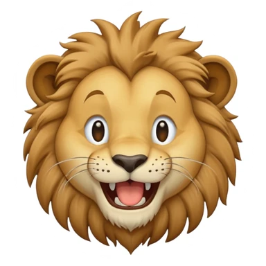 León desnutrido y flaco riéndose  sticker