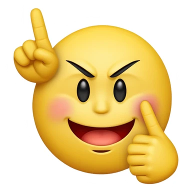 A smiley face doing the middle finger sticker