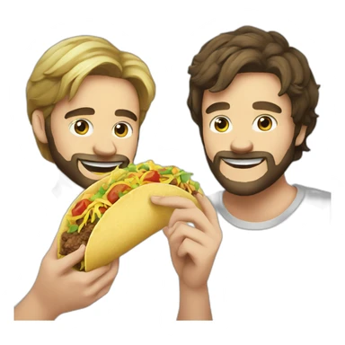 pewdiepie and jew eating taco sticker