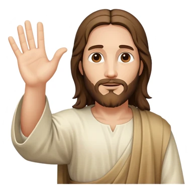 Jesus reaching a hand out sticker