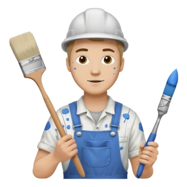  hitler working as a painter decorator sticker