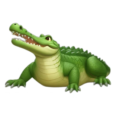 Crocodile who pray sticker
