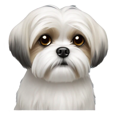 maltese shih tzu sticker