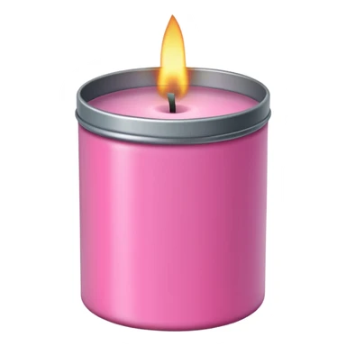 pink candle tin sticker