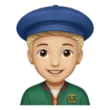 Ragazzo mulatto con cappello Gucci che fa il terzo dritto sticker