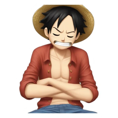 Luffy qui dort sticker