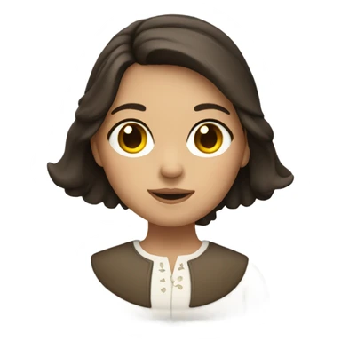 Brunette Welsh girl sticker