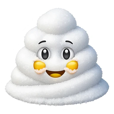 happy emoji with a pile of salt sticker