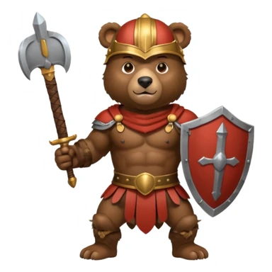 a bear Roman Gladiator sticker